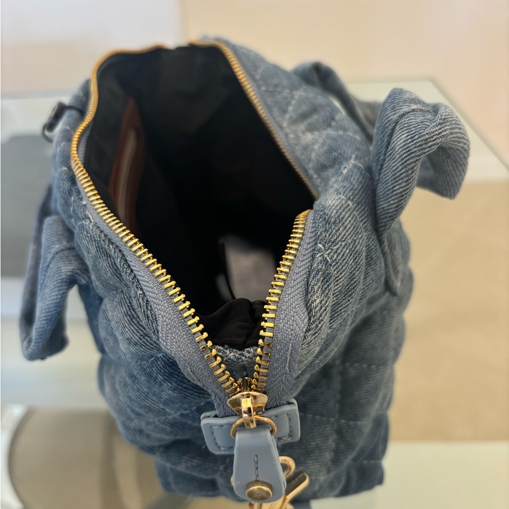 Quilted Denim Handbag Small - Picture 5 of 7